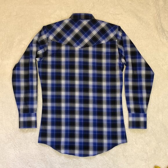 Ely 1878 Shirt Mens Small Western Cowboy Rodeo Pearl Snap Plaid Long Sleeve NWT - Picture 6 of 8